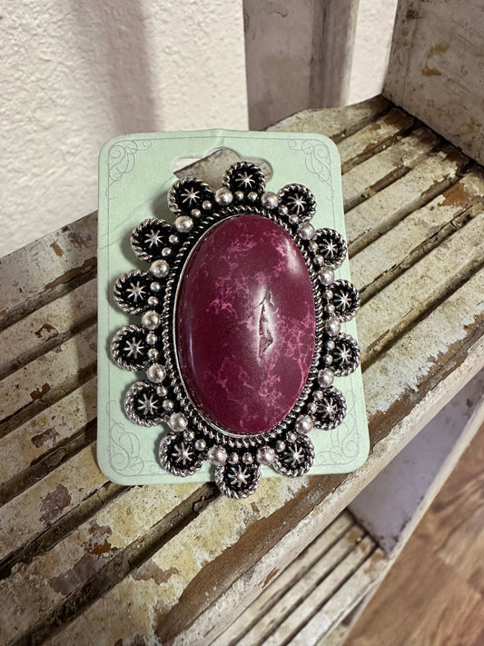 Purple Mirror Lake Ring