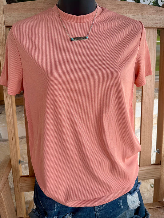 Kaylee's Solid Rib Knit Top