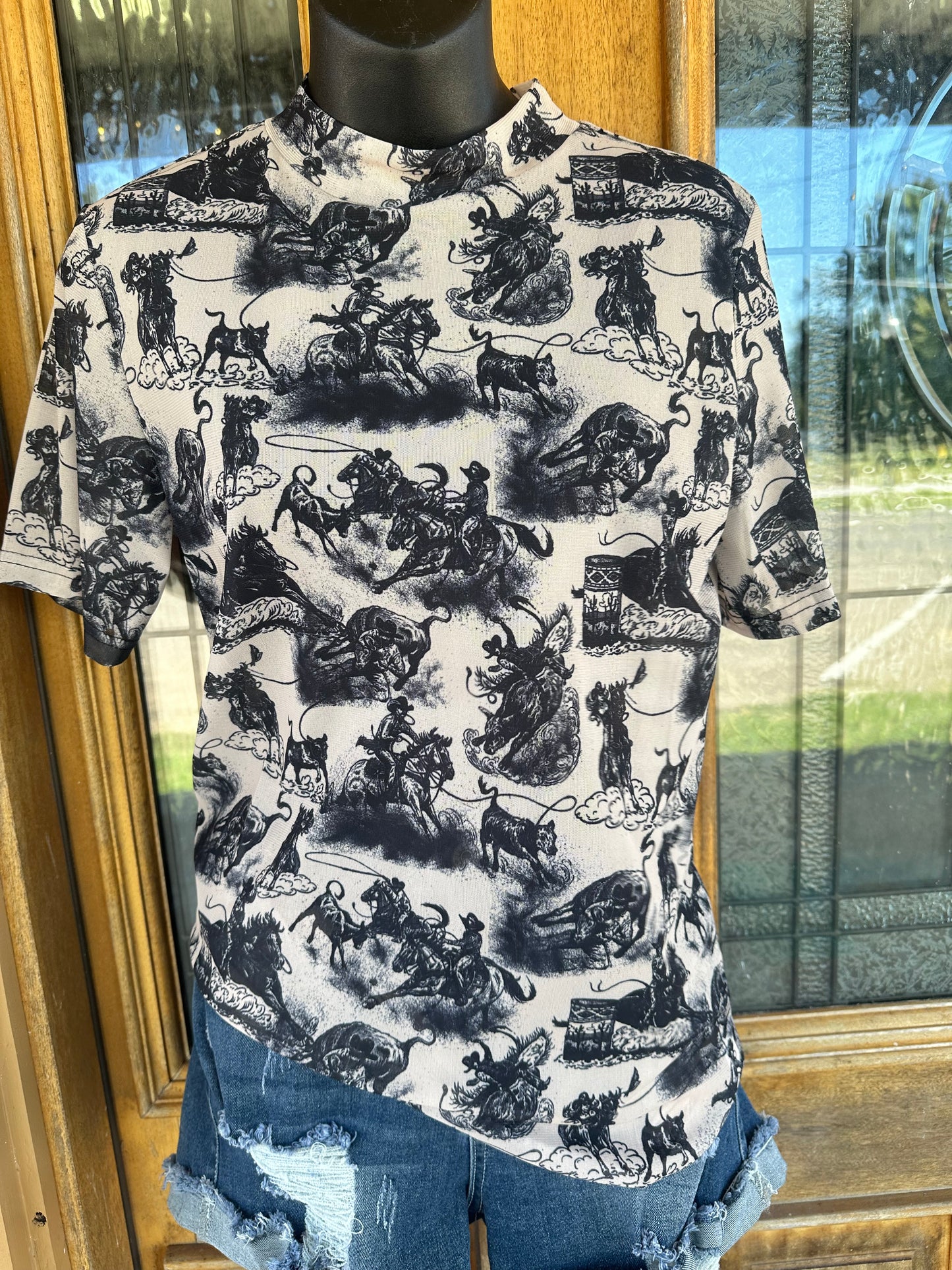 Rodeo Road Trip Mesh Top