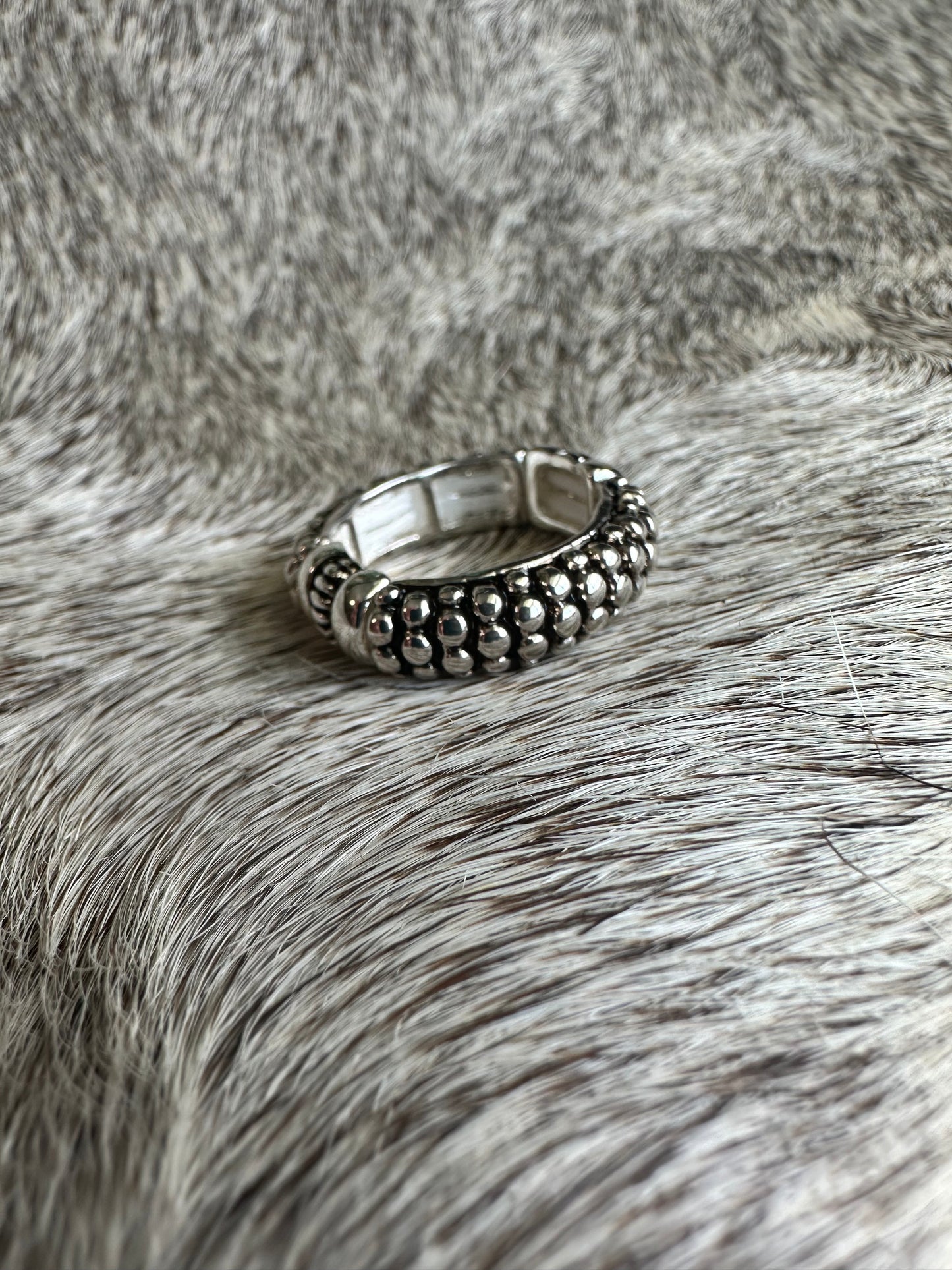 Like a Melody Silvertone Stretch Ring