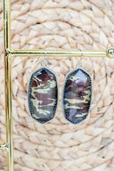 Mia Camo Silvertone Earrings