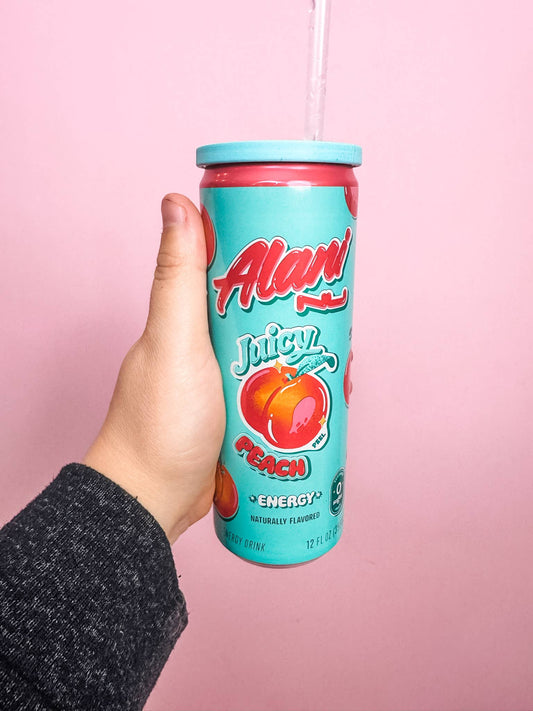 Lid & Straw Topper for Slim and Soda Cans: Silk Rainbow