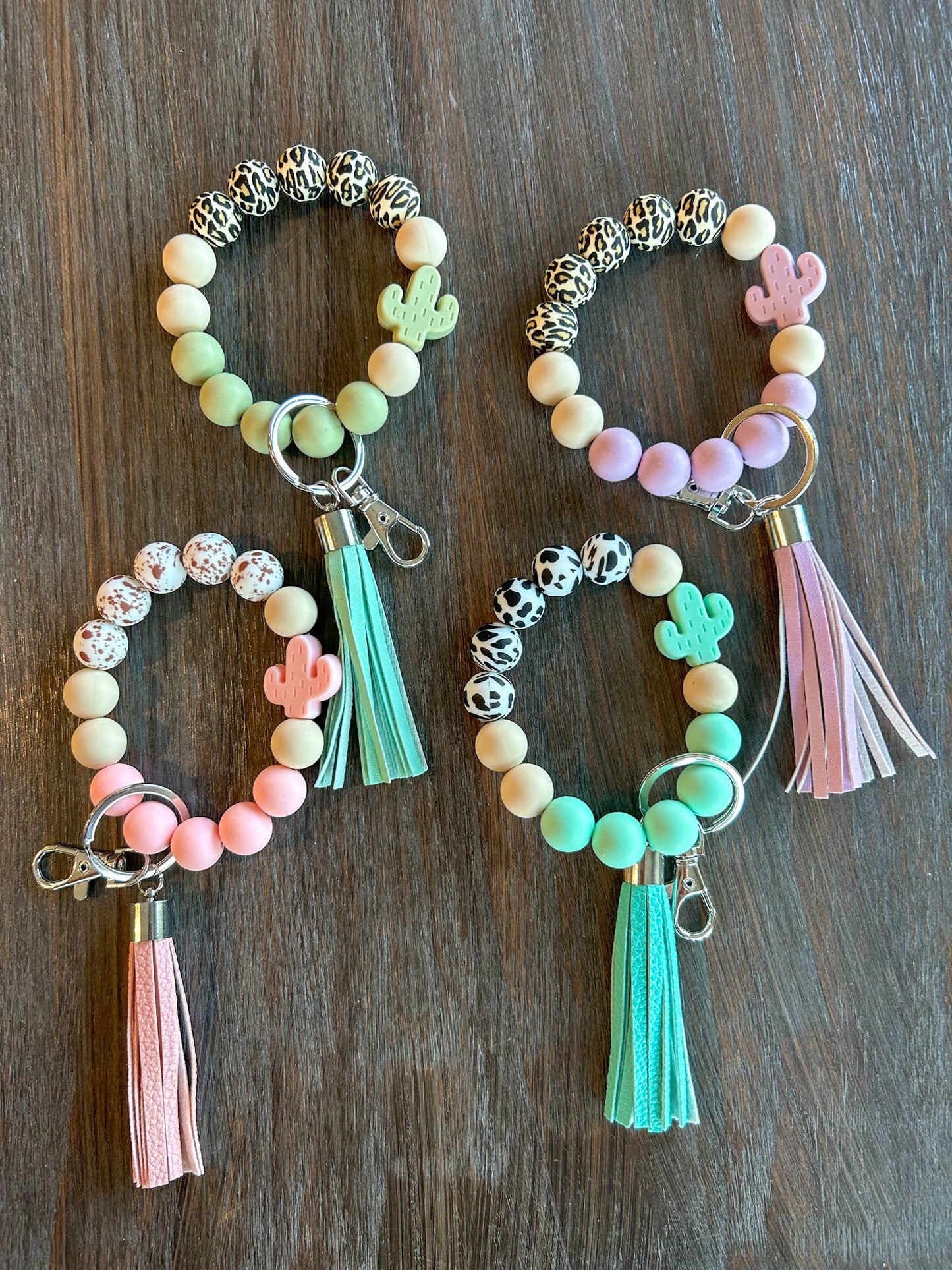 Cactus Western Keychain: Green