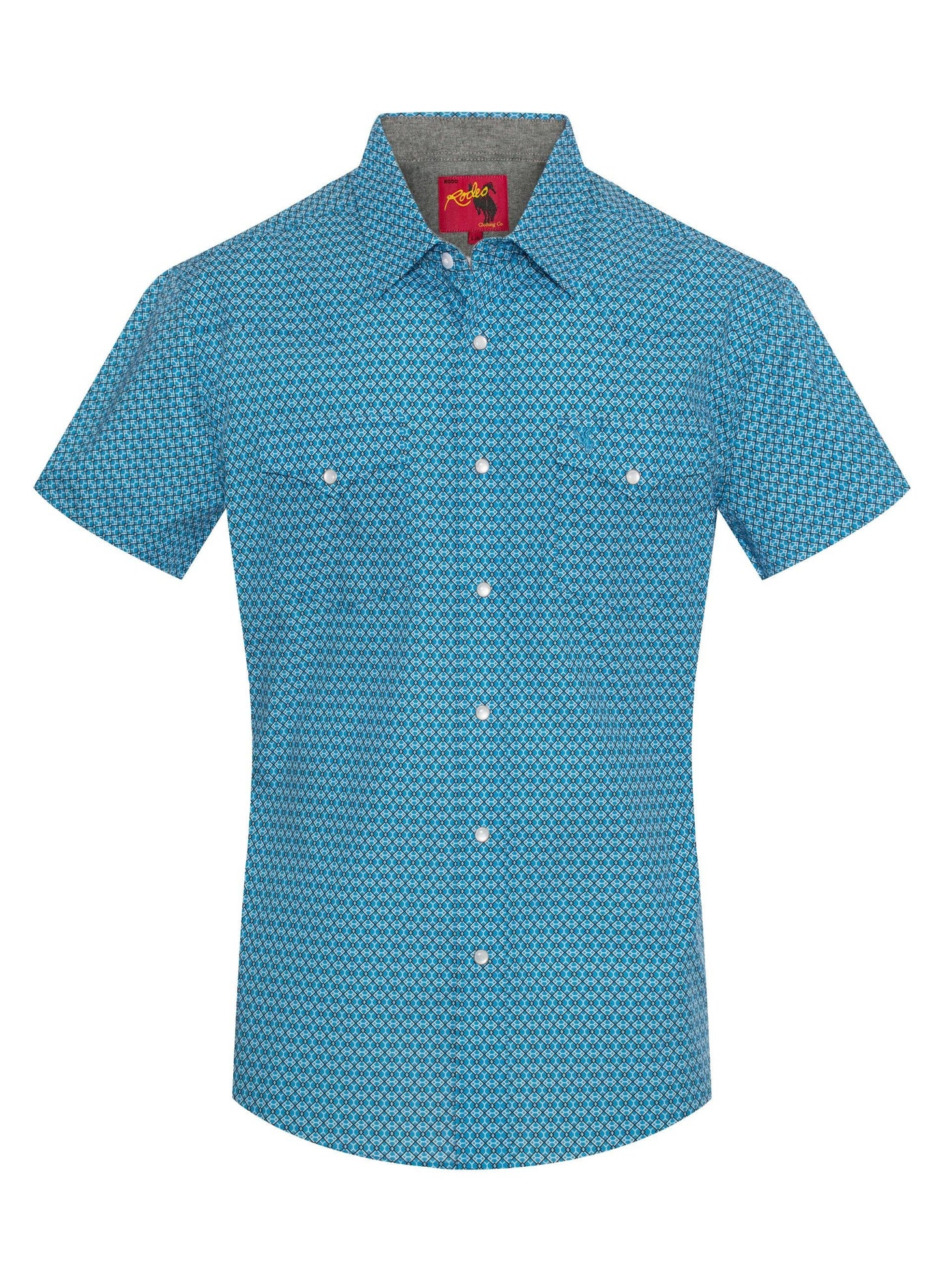 Cole's Short Sleeve Pearl Snap Print Shirt