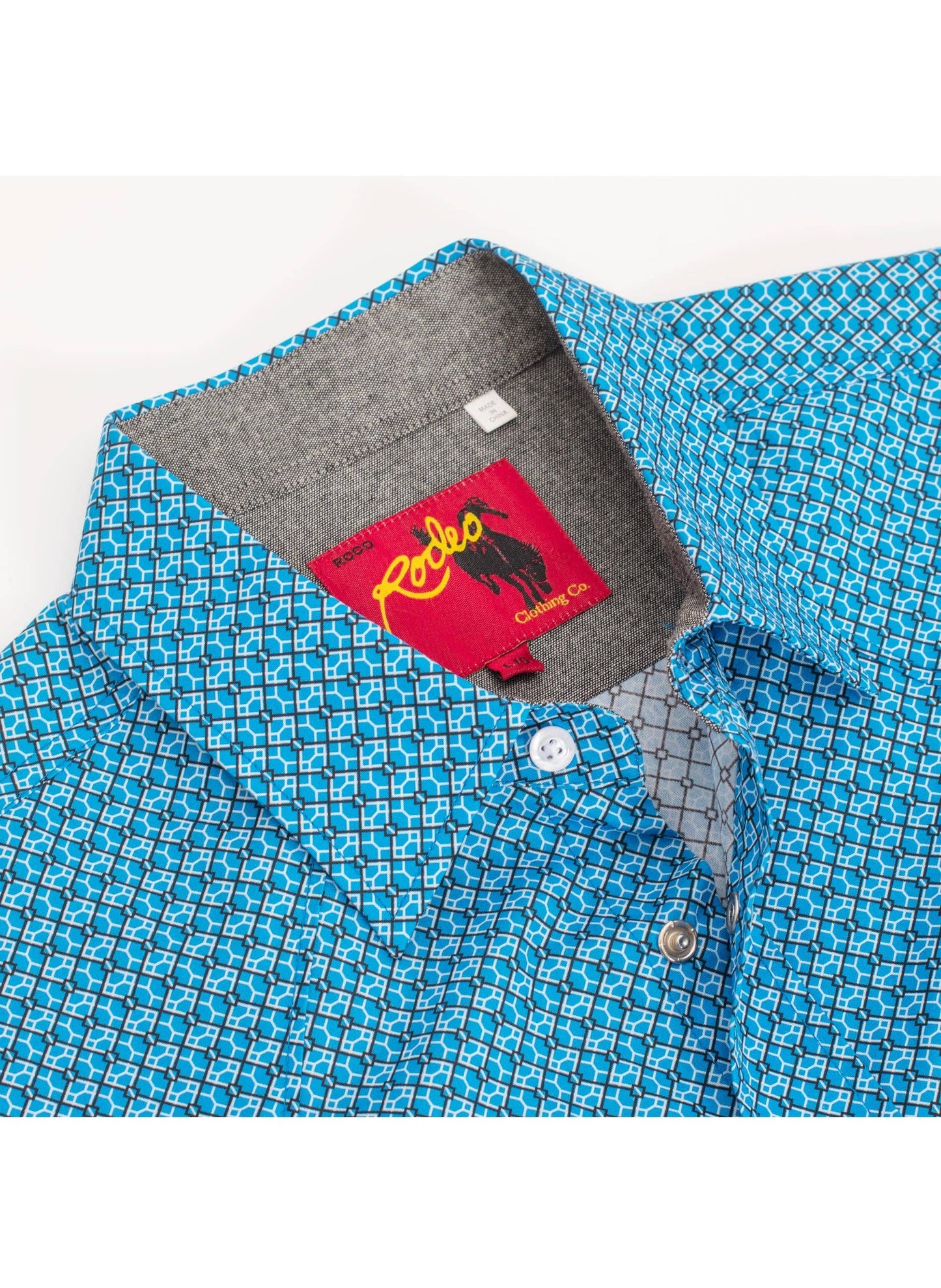 Cole's Short Sleeve Pearl Snap Print Shirt