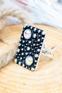 Frontier Falls Silvertone Cuff Ring