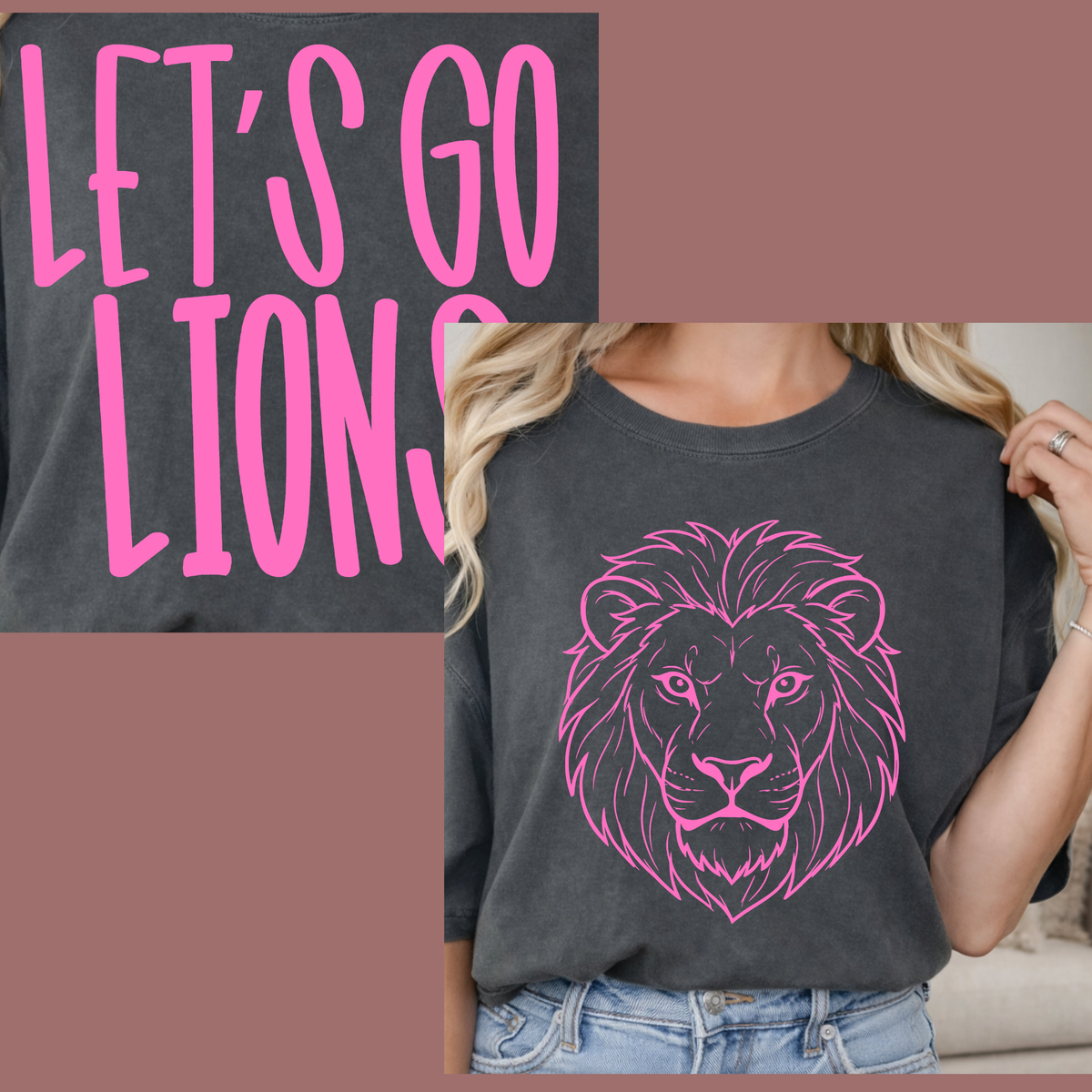 Let’s go Lions Tee - Comfort Color