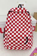 Zenana Red Check Me Out Backpack